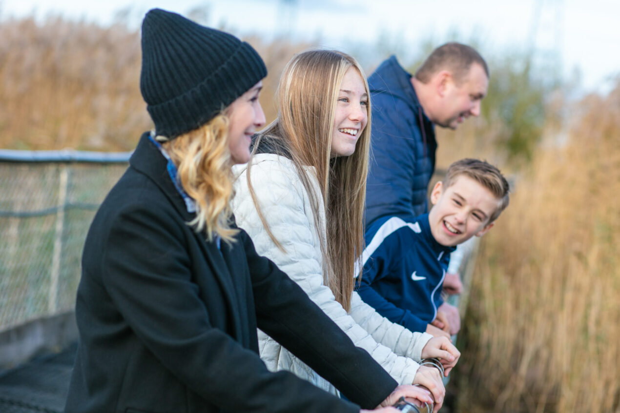 family outdoors
