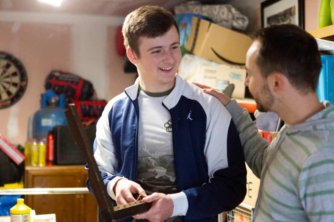 Man and young person